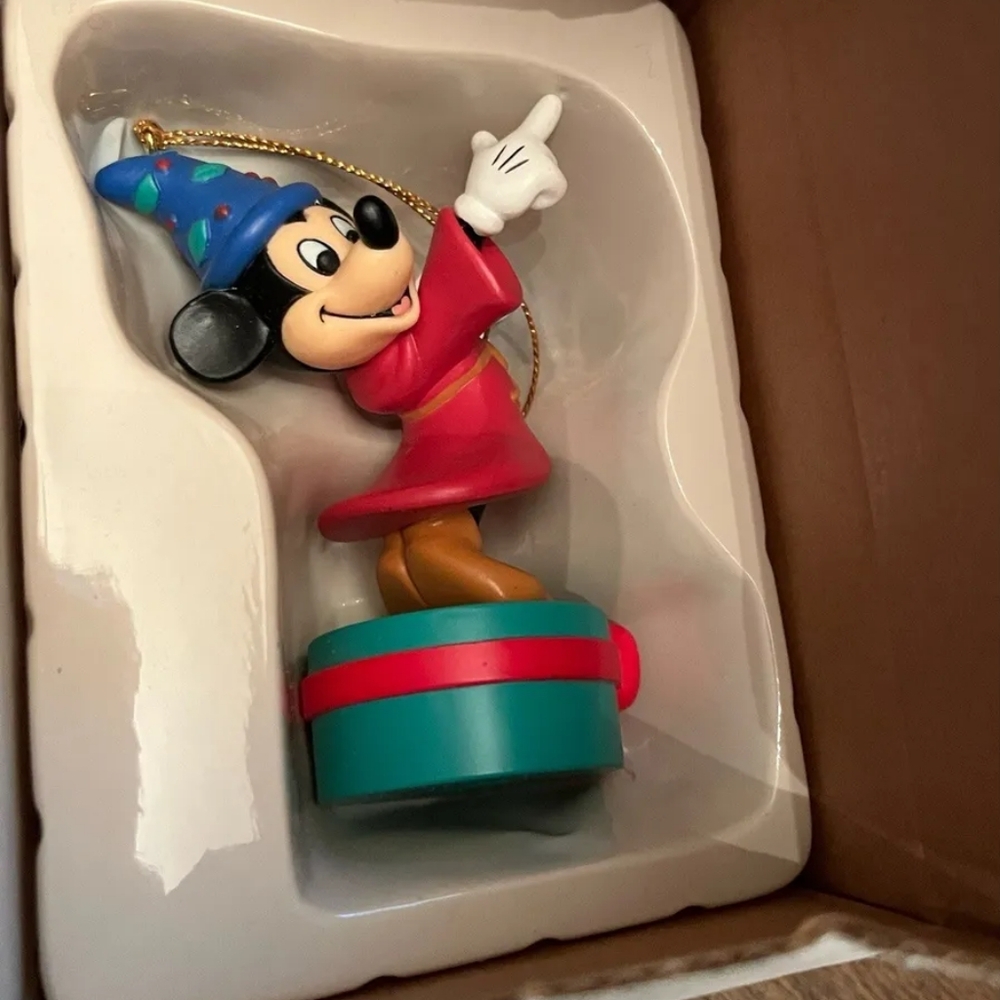 Disney Christmas Ornament Grolier DCO Fantasia Mickey Mouse Sorcerer 025904